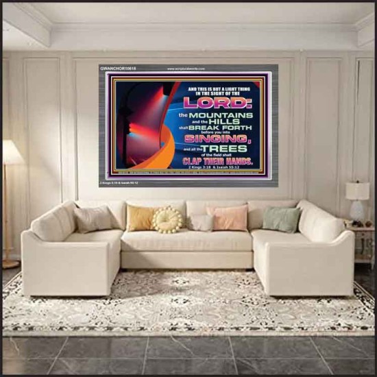 YOU WILL GO OUT WITH JOY AND BE GUIDED IN PEACE  Custom Inspiration Bible Verse Acrylic Frame  GWANCHOR10618  