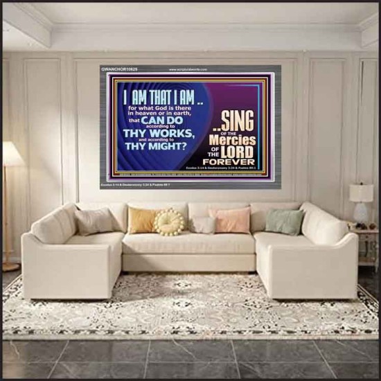 I AM THAT I AM GREAT AND MIGHTY GOD  Bible Verse for Home Acrylic Frame  GWANCHOR10625  