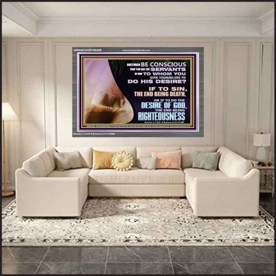 GIVE YOURSELF TO DO THE DESIRES OF GOD  Inspirational Bible Verses Acrylic Frame  GWANCHOR10628B  