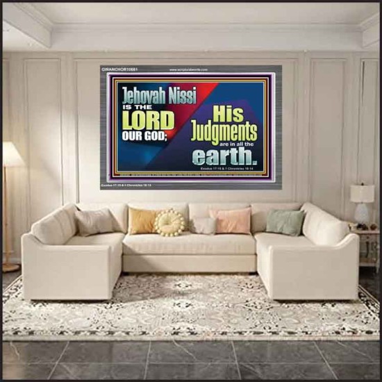 JEHOVAH NISSI IS THE LORD OUR GOD  Sanctuary Wall Acrylic Frame  GWANCHOR10661  