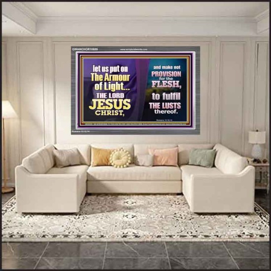 THE ARMOUR OF LIGHT OUR LORD JESUS CHRIST  Ultimate Inspirational Wall Art Acrylic Frame  GWANCHOR10689  