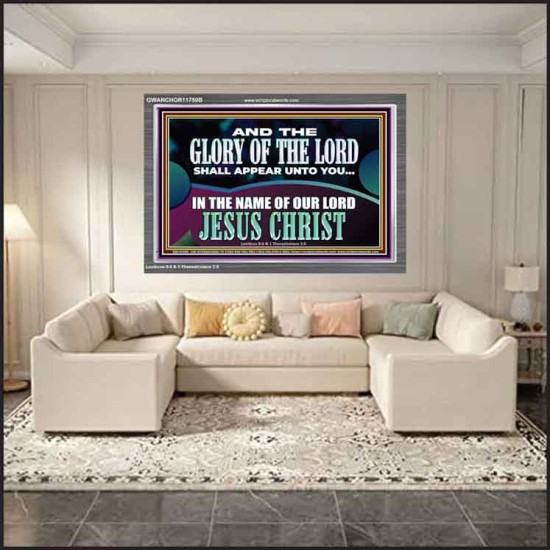 AND THE GLORY OF THE LORD SHALL APPEAR UNTO YOU  Children Room Wall Acrylic Frame  GWANCHOR11750B  