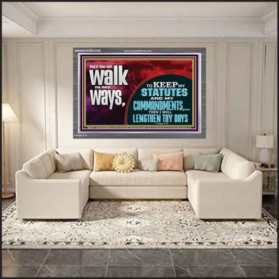 KEEP MY STATUTES AND MY COMMANDMENTS  Custom Wall Scripture Art  GWANCHOR12125  