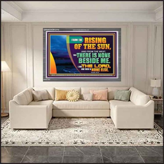I AM THE LORD THERE IS NONE ELSE  Printable Bible Verses to Acrylic Frame  GWANCHOR12172  