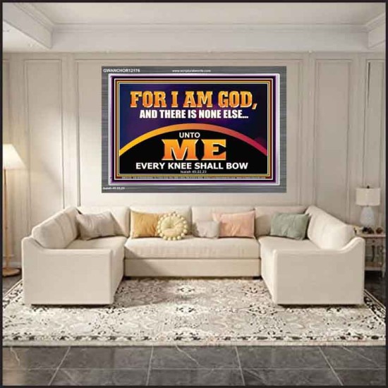 UNTO ME EVERY KNEE SHALL BOW  Scripture Wall Art  GWANCHOR12176  