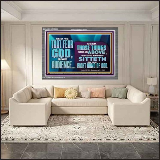 THE RIGHT HAND OF GOD  Church Office Acrylic Frame  GWANCHOR13063  