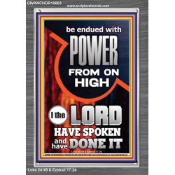 POWER FROM ON HIGH - HOLY GHOST FIRE  Righteous Living Christian Picture  GWANCHOR10003  "25x33"