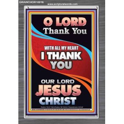 THANK YOU OUR LORD JESUS CHRIST  Sanctuary Wall Portrait  GWANCHOR10016  "25x33"