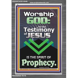 TESTIMONY OF JESUS IS THE SPIRIT OF PROPHECY  Kitchen Wall Décor  GWANCHOR10046  "25x33"