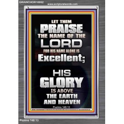 LET THEM PRAISE THE NAME OF THE LORD  Bathroom Wall Art Picture  GWANCHOR10052  "25x33"