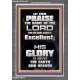 LET THEM PRAISE THE NAME OF THE LORD  Bathroom Wall Art Picture  GWANCHOR10052  