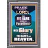 HIS GLORY IS ABOVE THE EARTH AND HEAVEN  Large Wall Art Portrait  GWANCHOR10054  "25x33"