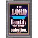 THE MEEK IS BEAUTIFY WITH SALVATION  Scriptural Prints  GWANCHOR10058  