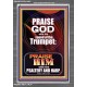 PRAISE HIM WITH TRUMPET, PSALTERY AND HARP  Inspirational Bible Verses Portrait  GWANCHOR10063  