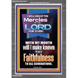 SING OF THE MERCY OF THE LORD  Décor Art Work  GWANCHOR10071  "25x33"