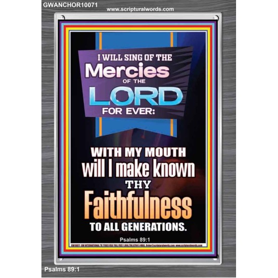 SING OF THE MERCY OF THE LORD  Décor Art Work  GWANCHOR10071  