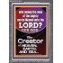 O LORD OUR GOD CREATOR OF HEAVEN, EARTH AND SEA  Custom Wall Art Print  GWANCHOR10074  "25x33"