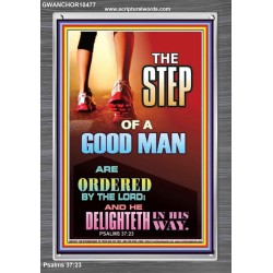 THE STEP OF A GOOD MAN  Contemporary Christian Wall Art  GWANCHOR10477  