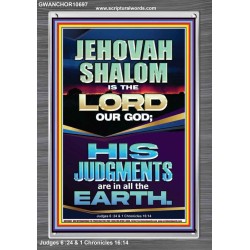 JEHOVAH SHALOM IS THE LORD OUR GOD  Christian Paintings  GWANCHOR10697  "25x33"