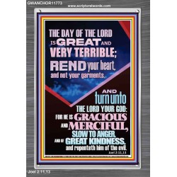 REND YOUR HEART AND NOT YOUR GARMENTS  Contemporary Christian Wall Art Portrait  GWANCHOR11773  "25x33"