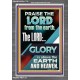 THE LORD GLORY IS ABOVE EARTH AND HEAVEN  Encouraging Bible Verses Portrait  GWANCHOR11776  