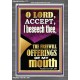 ACCEPT THE FREEWILL OFFERINGS OF MY MOUTH  Encouraging Bible Verse Portrait  GWANCHOR11777  