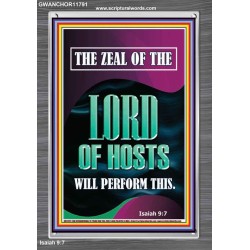 THE ZEAL OF THE LORD OF HOSTS WILL PERFORM THIS  Contemporary Christian Wall Art  GWANCHOR11791  "25x33"