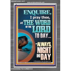 STUDY THE WORD OF THE LORD DAY AND NIGHT  Large Wall Accents & Wall Portrait  GWANCHOR11817  "25x33"