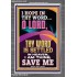 I AM THINE SAVE ME O LORD  Christian Quote Portrait  GWANCHOR11822  "25x33"