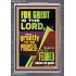 THE LORD IS GREATLY TO BE PRAISED  Custom Inspiration Scriptural Art Portrait  GWANCHOR11847  "25x33"