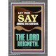 LET MEN SAY AMONG THE NATIONS THE LORD REIGNETH  Custom Inspiration Bible Verse Portrait  GWANCHOR11849  