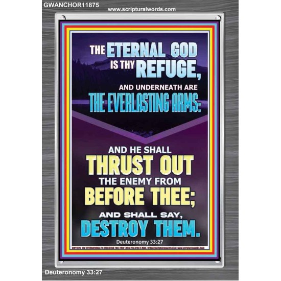 THE EVERLASTING ARMS OF JEHOVAH  Printable Bible Verse to Portrait  GWANCHOR11875  