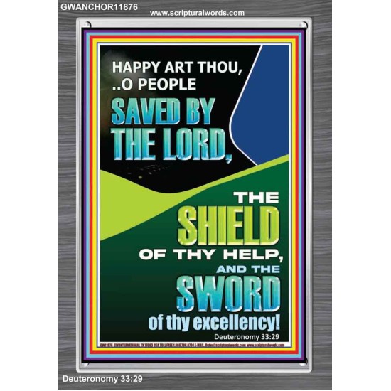 O PEOPLE SAVED BY THE LORD  Printable Bible Verse to Portrait  GWANCHOR11876  