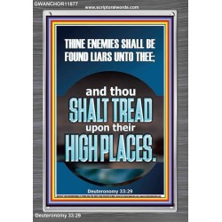 THINE ENEMIES SHALL BE FOUND LIARS UNTO THEE  Printable Bible Verses to Portrait  GWANCHOR11877  "25x33"