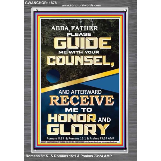 ABBA FATHER PLEASE GUIDE US WITH YOUR COUNSEL  Scripture Wall Art  GWANCHOR11878  
