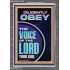 DILIGENTLY OBEY THE VOICE OF THE LORD OUR GOD  Unique Power Bible Portrait  GWANCHOR11901  "25x33"