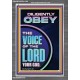 DILIGENTLY OBEY THE VOICE OF THE LORD OUR GOD  Unique Power Bible Portrait  GWANCHOR11901  