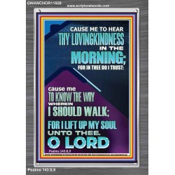 LET ME EXPERIENCE THY LOVINGKINDNESS IN THE MORNING  Unique Power Bible Portrait  GWANCHOR11928  "25x33"