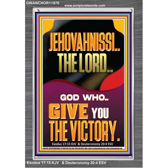 JEHOVAH NISSI THE LORD WHO GIVE YOU VICTORY  Bible Verses Art Prints  GWANCHOR11970  