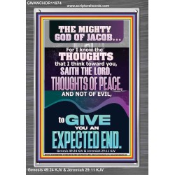 THOUGHTS OF PEACE AND NOT OF EVIL  Scriptural Décor  GWANCHOR11974  "25x33"