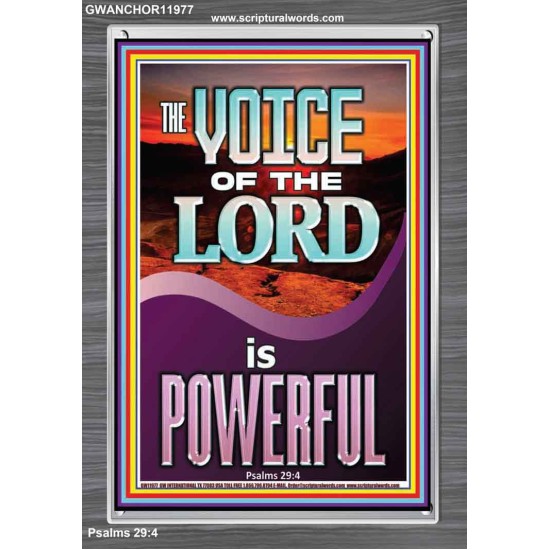 THE VOICE OF THE LORD IS POWERFUL  Scriptures Décor Wall Art  GWANCHOR11977  