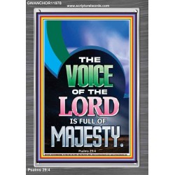 THE VOICE OF THE LORD IS FULL OF MAJESTY  Scriptural Décor Portrait  GWANCHOR11978  "25x33"