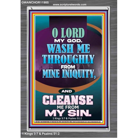 WASH ME THOROUGLY FROM MINE INIQUITY  Scriptural Verse Portrait   GWANCHOR11985  