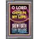 OPEN THOU MY LIPS O LORD MY GOD  Encouraging Bible Verses Portrait  GWANCHOR11993  
