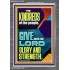 GIVE UNTO THE LORD GLORY AND STRENGTH  Scripture Art  GWANCHOR12002  "25x33"