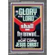 THE GLORY OF THE LORD SHALL BE THY REREWARD  Scripture Art Prints Portrait  GWANCHOR12003  