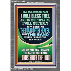 IN BLESSING I WILL BLESS THEE  Contemporary Christian Print  GWANCHOR12201  "25x33"