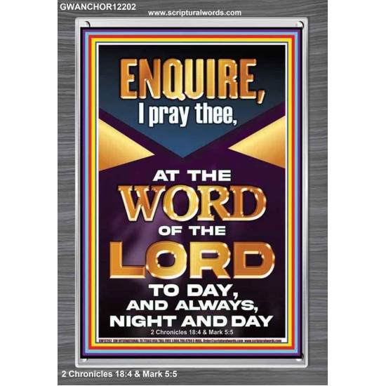 MEDITATE THE WORD OF THE LORD DAY AND NIGHT  Contemporary Christian Wall Art Portrait  GWANCHOR12202  