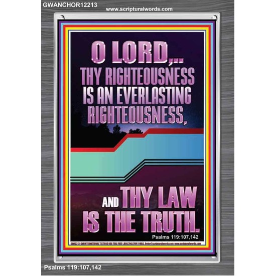 THY LAW IS THE TRUTH O LORD  Religious Wall Art   GWANCHOR12213  