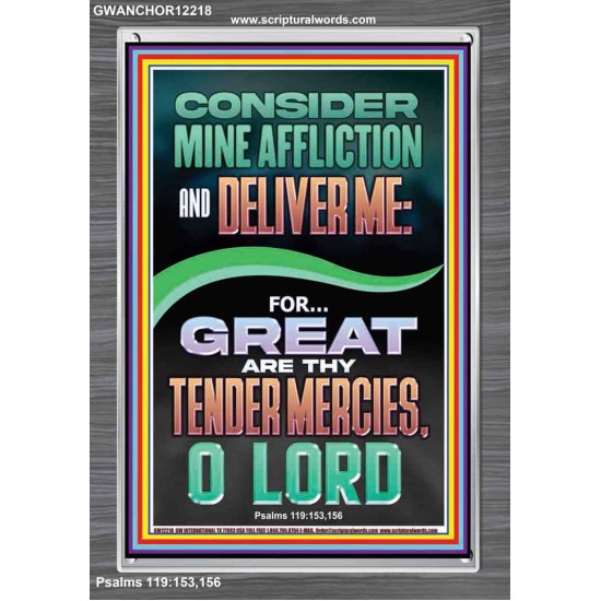 GREAT ARE THY TENDER MERCIES O LORD  Unique Scriptural Picture  GWANCHOR12218  